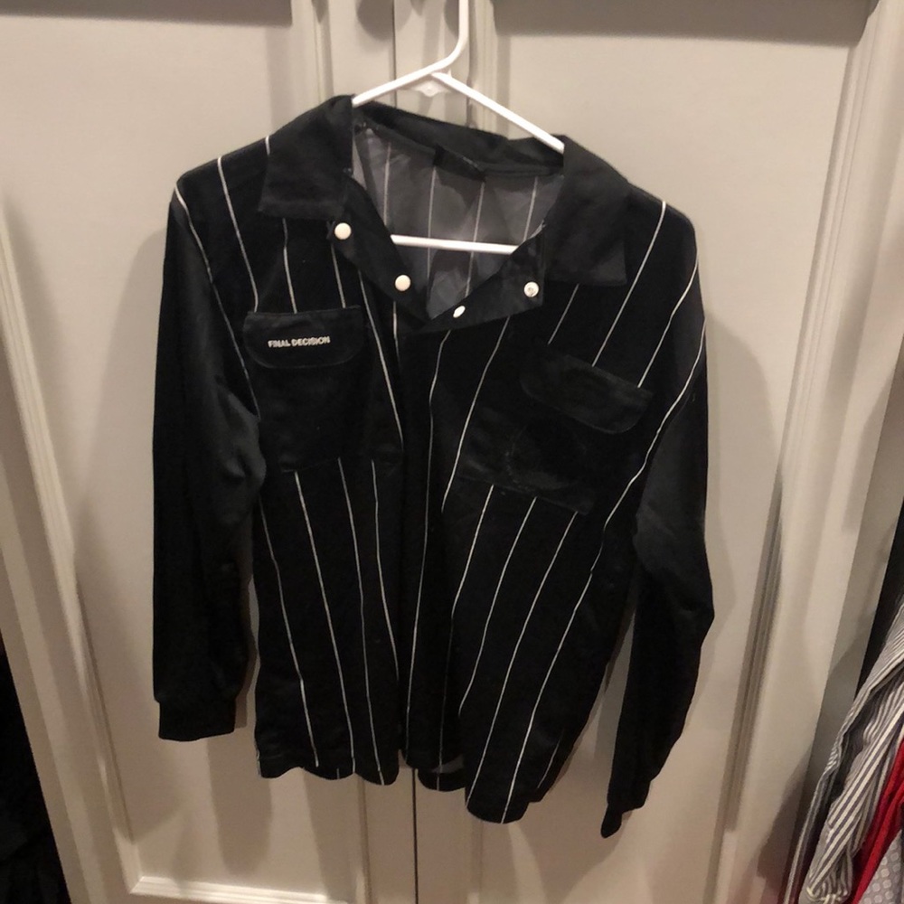 Final Decision Black LS Soccer Referee Jersey